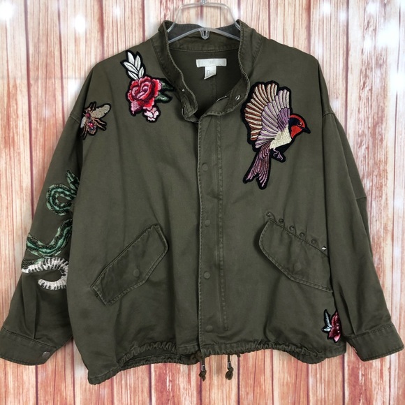 h&m army jacket